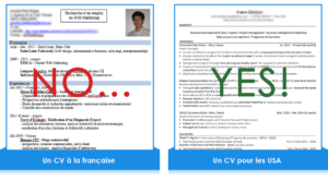 CV américain pour trouver un VIE aux USA